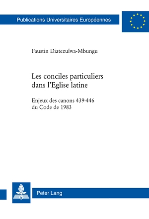 Diatezulwa-Mbungu, Faustin. Les conciles particuliers dans l¿Eglise latine - Enjeux des canons 439-446 du Code de 1983. Peter Lang, 2008.