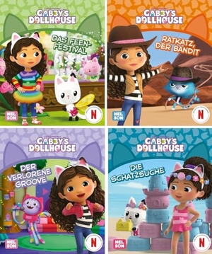 Nelson Mini-Bücher: 4er Gabby's Dollhouse 5-8 - 4 wunderbare Abenteuer mit Gabby im Set. Nelson Verlag, 2025.