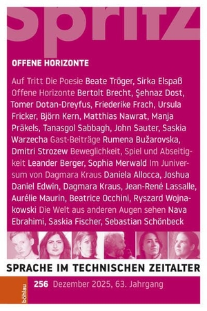 Offene Horizonte - Sprache im technischen Zeitalter 256, Jg. 63,4. Böhlau-Verlag GmbH, 2025.