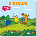 Die Maus 2025 - Broschürenkalender 30x30 cm (30x60 geöffnet) - Kalender mit Platz für Notizen - inkl. Poster - Wandplaner - Bildkalender - Wandkalender