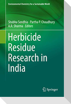 Herbicide Residue Research in India