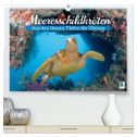Meeresschildkröten: Aus den blauen Tiefen der Ozeane (hochwertiger Premium Wandkalender 2024 DIN A2 quer), Kunstdruck in Hochglanz