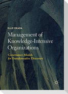 Management of Knowledge-Intensive Organizations