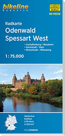 Radkarte Odenwald Spessart West (RK-HES08)
