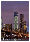 New York City Geburtstagskalender (Wandkalender 2025 DIN A2 hoch), CALVENDO Monatskalender