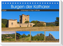 Burgen der Katharer - Unterwegs im Pays Cathare (Tischkalender 2024 DIN A5 quer), CALVENDO Monatskalender