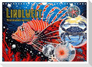 Linolwelt - Meeresbewohner und Kunst (Wandkalender 2025 DIN A4 quer), CALVENDO Monatskalender