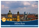 München - Facetten einer Stadt (Tischkalender 2024 DIN A5 quer), CALVENDO Monatskalender