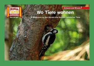 Wo Tiere wohnen / Kamishibai Bildkarten - 16 Fotobildkarten für das Erzähltheater. Hase und Igel Verlag GmbH, 2026.