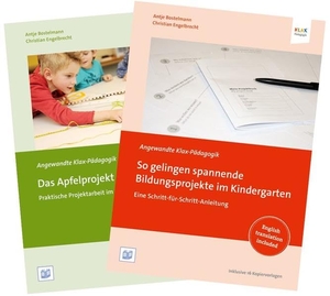 Bostelmann, Antje / Christian Engelbrecht. Set "So gelingen spannende Bildungsprojekte im Kindergarten" und "Das Apfelprojekt". Bananenblau, 2016.