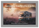 Camping macht glücklich! (Wandkalender 2024 DIN A4 quer), CALVENDO Monatskalender