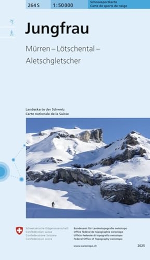 Bundesamt für Landestopografie swisstopo (Hrsg.). 264S Jungfrau Schneesportkarte - Mürren - Lötschental - Aletschgletscher. Bundesamt für Landestopog, 2026.