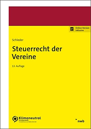 Beyme, Simon / Duda, Bernadette et al. Steuerrecht der Vereine. NWB Verlag, 2023.