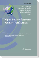 Open Source Software: Quality Verification