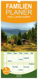 Familienplaner 2025 - Harz Landschaften mit 5 Spalten (Wandkalender, 21 x 45 cm) CALVENDO