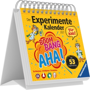 Neumann Verlage GmbH & Co KG (Hrsg.). Boom! Bang! Aha! - Der Experimente-Kalender für Kids 2027 - Wochentischkalender 17x16 cm mit 53 Experimenten zum Nachmachen. Neumann Verlage GmbH & Co, 2026.