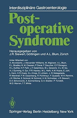 Siewert, Jörg Rüdiger / André Louis Blum (Hrsg.). Postoperative Syndrome. Springer Berlin Heidelberg, 1980.