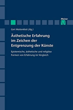 Mattenklott, Gert (Hrsg.). Ästhetische Erfahrung im Zeichen der Entgrenzung der Künste - Epistemische, ästhetische und religiöse Formen von Erfahrung im Vergleich. Felix Meiner Verlag, 2004.