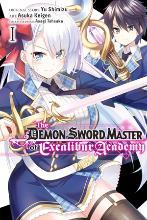 Shimizu, Yu. The Demon Sword Master of Excalibur Academy, Vol. 1 (Manga). Yen Press, 2022.