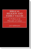 Biblical Religion and Family Values