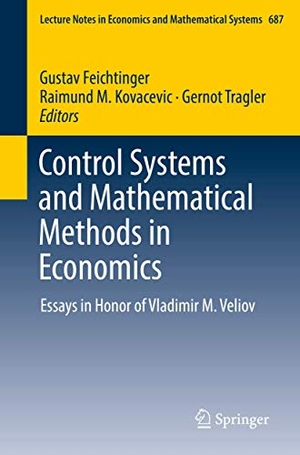 Feichtinger, Gustav / Gernot Tragler et al (Hrsg.). Control Systems and Mathematical Methods in Economics - Essays in Honor of Vladimir M. Veliov. Springer International Publishing, 2018.