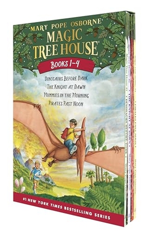 Osborne, Mary Pope. Magic Tree House Books 1-4 Boxed Set - Dinosaurs Before Dark / The Knight at Dawn / Mummies in the Morning / Pirates Past Noon. Random House LLC US, 2001.