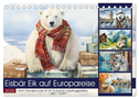 Eisbär Eik auf Europareise (Tischkalender 2025 DIN A5 quer), CALVENDO Monatskalender