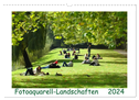 Fotoaquarell-Landschaften. (Wandkalender 2024 DIN A3 quer), CALVENDO Monatskalender
