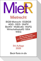 Mietrecht. MietR