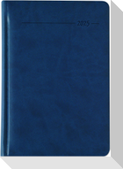 Buchkalender Tucson blau 2025 - mit Registerschnitt - Büro-Kalender A5 - 1 Tag 1 Seite - 416 Seiten - Tucson-Einband - Zettler