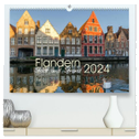 Flandern - Stadt und Strand (hochwertiger Premium Wandkalender 2024 DIN A2 quer), Kunstdruck in Hochglanz