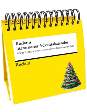 Reclams literarischer Adventskalender. Mit 31 Postkarten vom ersten Advent bis zum neuen Jahr (Advents-Postkartenaufsteller) - Adventskalender 24 + 7 Tage: Klassische Gedichte & Zitate - Literarischer Aufsteller für die Feiertage und das neue Jahr. Reclam Philipp Jun., 2026.