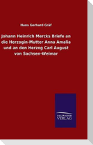 Johann Heinrich Mercks Briefe an die Herzogin-Mutter Anna Amalia und an den Herzog Carl August von Sachsen-Weimar