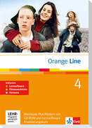 Orange Line. Teil 4: (4. Lernjahr) Erweiterungskurs. Workbook Fördern mit Lösungen,  Audio-CD und CD-ROM