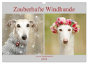 Zauberhafte Windhunde (Wandkalender 2024 DIN A3 quer), CALVENDO Monatskalender