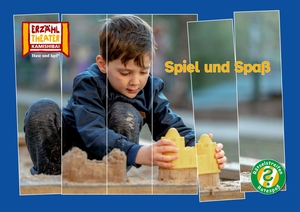 Rätselstreifen Ratespaß: Spiel und Spaß / Kamishibai Bildkarten - 16 Fotobildkarten für das Erzähltheater. Hase und Igel Verlag GmbH, 2026.