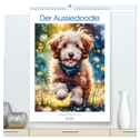 Der Aussiedoodle - Lebensfreude pur (hochwertiger Premium Wandkalender 2025 DIN A2 hoch), Kunstdruck in Hochglanz