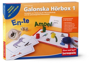 Galonska, Susanne. Galonska Hörbox 1 - Lernspiele zur Förderung der Hörverarbeitung und der phonologischen Bewusstheit. Hase und Igel Verlag GmbH, 2017.