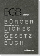 Kommentar zum Bürgerlichen Gesetzbuch mit Einführungsgesetz und Nebengesetzen (BGB) (Soergel). Band 1, Allgemeiner Teil 1: §§ 1-103