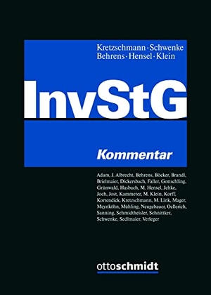 Kretzschmann, Jens / Michael Schwenke et al (Hrsg.). Investmentsteuergesetz - Kommentar. Schmidt , Dr. Otto, 2023.