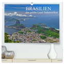 Brasilien - das größte Land Südamerikas (hochwertiger Premium Wandkalender 2024 DIN A2 quer), Kunstdruck in Hochglanz