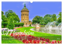 Mannheim - Die Stadt im Quadrat (Wandkalender 2024 DIN A3 quer), CALVENDO Monatskalender