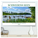 Schwedens Seen (hochwertiger Premium Wandkalender 2024 DIN A2 quer), Kunstdruck in Hochglanz