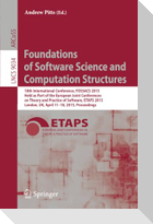 Foundations of Software Science and Computation Structures