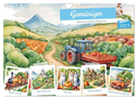 Gemüsiges - Reise ins Land des Gemüses (Wandkalender 2025 DIN A4 quer), CALVENDO Monatskalender