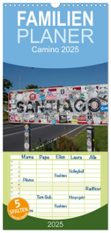 Familienplaner 2025 - Camino 2025 mit 5 Spalten (Wandkalender, 21 x 45 cm) CALVENDO