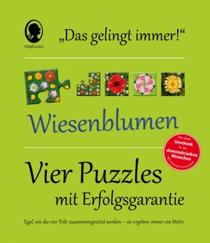 Verlag, SingLiesel (Hrsg.). Das "Gelingt-immer"-Puzzle Wiesenblumen - Vier Puzzles mit Erfolgsgarantie. Singliesel GmbH, 2016.