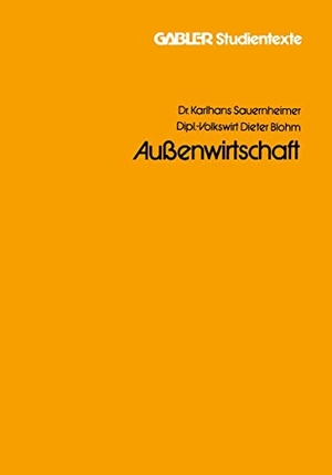 Sauernheimer, Karlhans. Außenwirtschaft. Gabler Verlag, 1990.