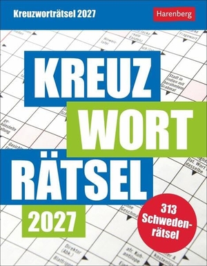 Krüger, Stefan. Kreuzworträtsel Tagesabreißkalender 2027 - Tischkalender mit täglichem Rätselspaß. Kalender zum Aufstellen für alle Kreuzworträtsel-Liebhaber. Harenberg, 2026.