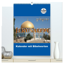 Jerusalem Kalender mit Bibelworten und Planer! (hochwertiger Premium Wandkalender 2025 DIN A2 hoch), Kunstdruck in Hochglanz